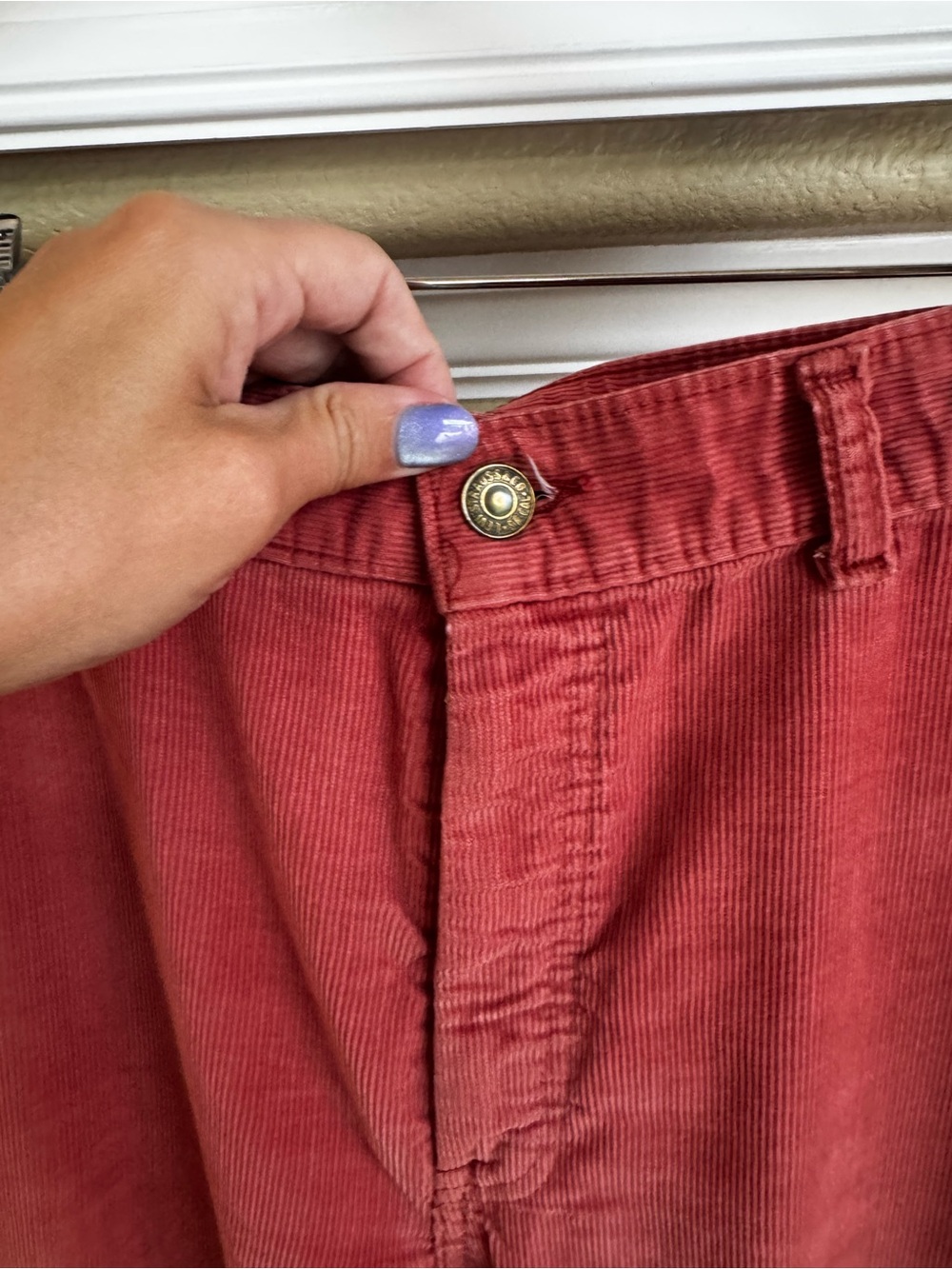 Vintage 70s/80s Levi's Dusty Rose‎ Corduroy High-Waisted Pants Retro - Picture 3 of 5
